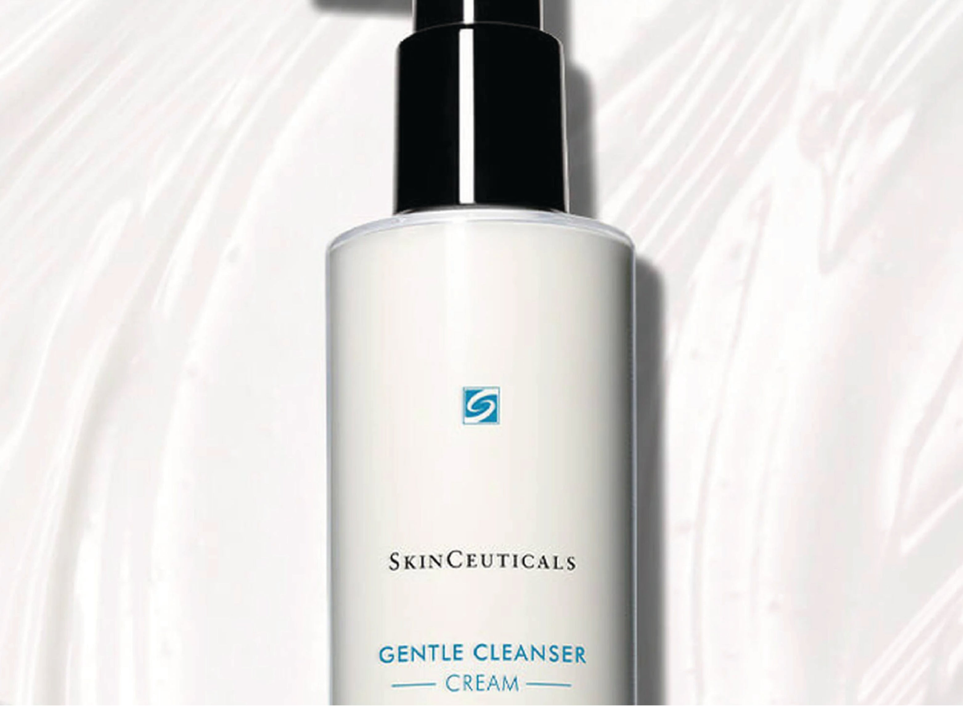 SkinCeuticals Gentle Cleanser close up on a cream background