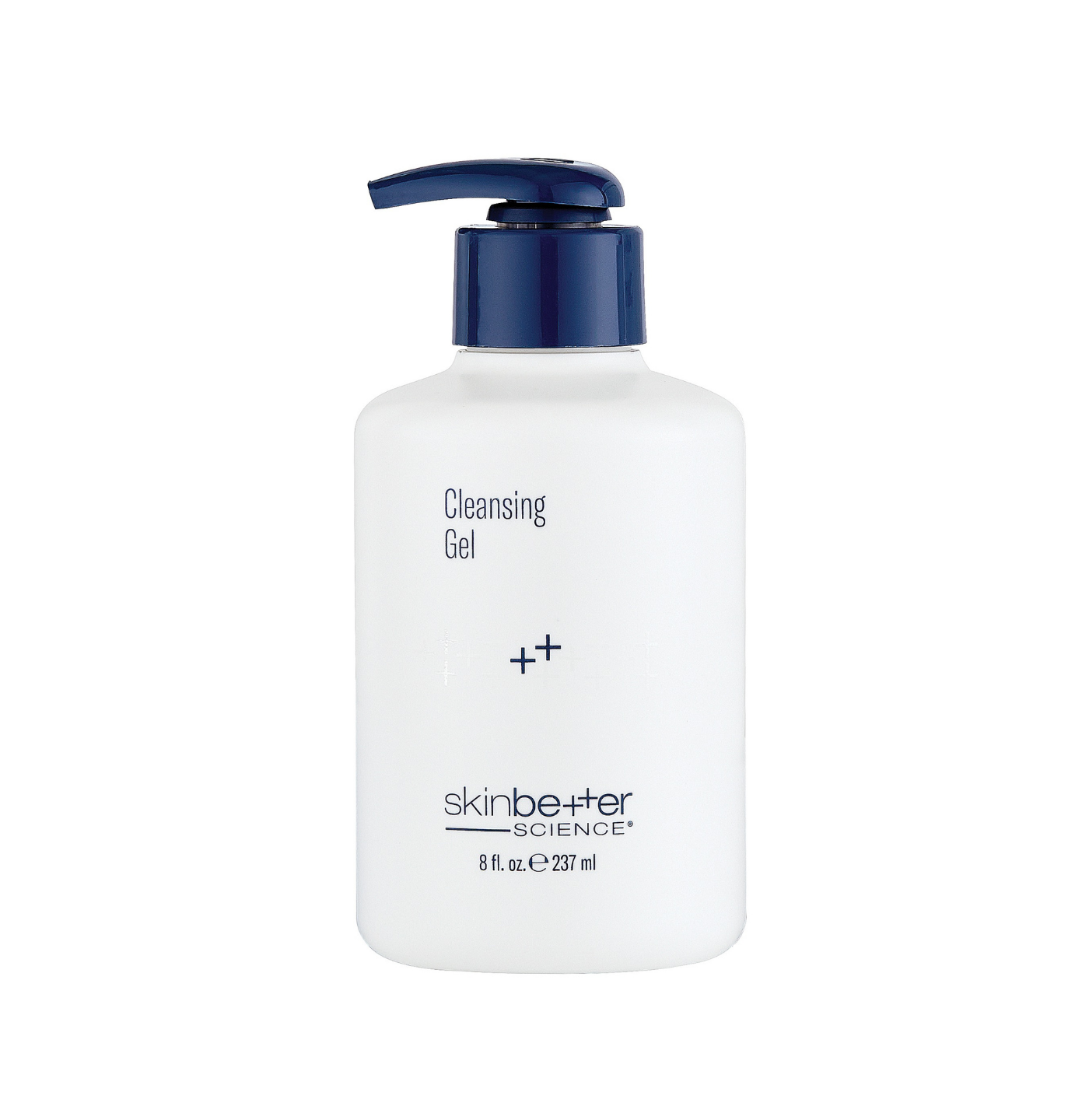 Bottle of skinbetter cleansing gel on a white background