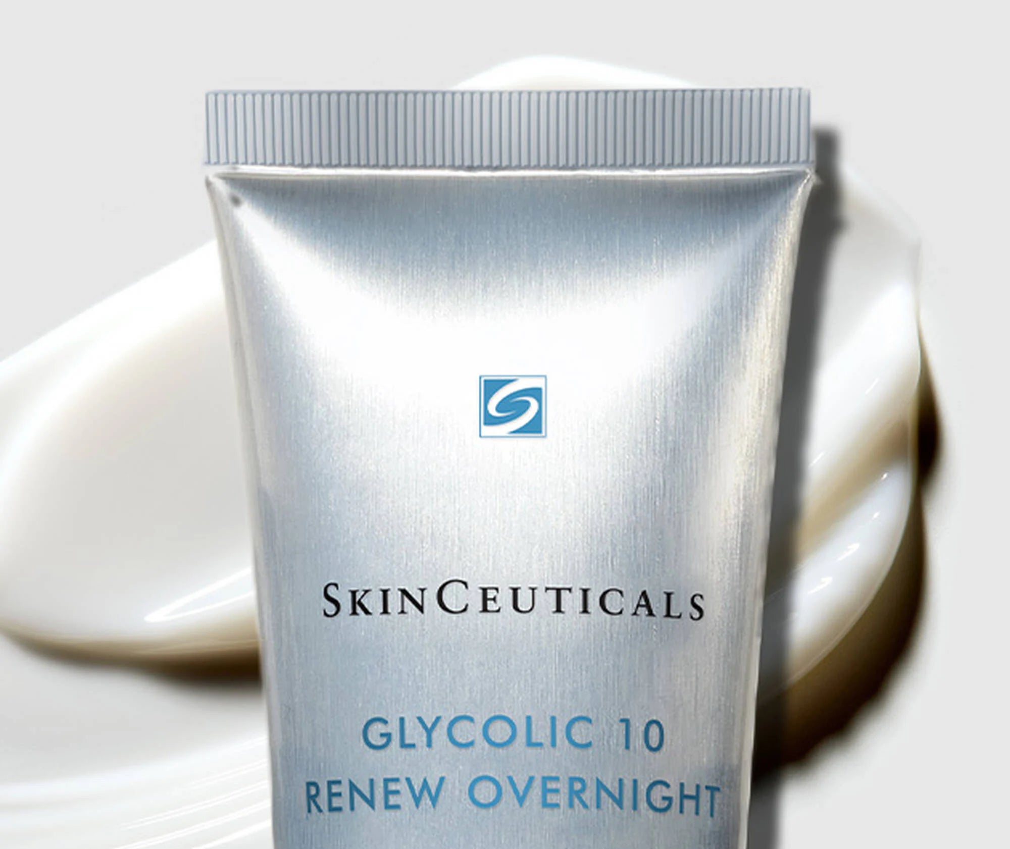 SkinCeuticals Glycolic 10 Renew Overnight skincare product on a white background