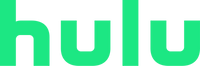 Hulu logo in green on a black background
