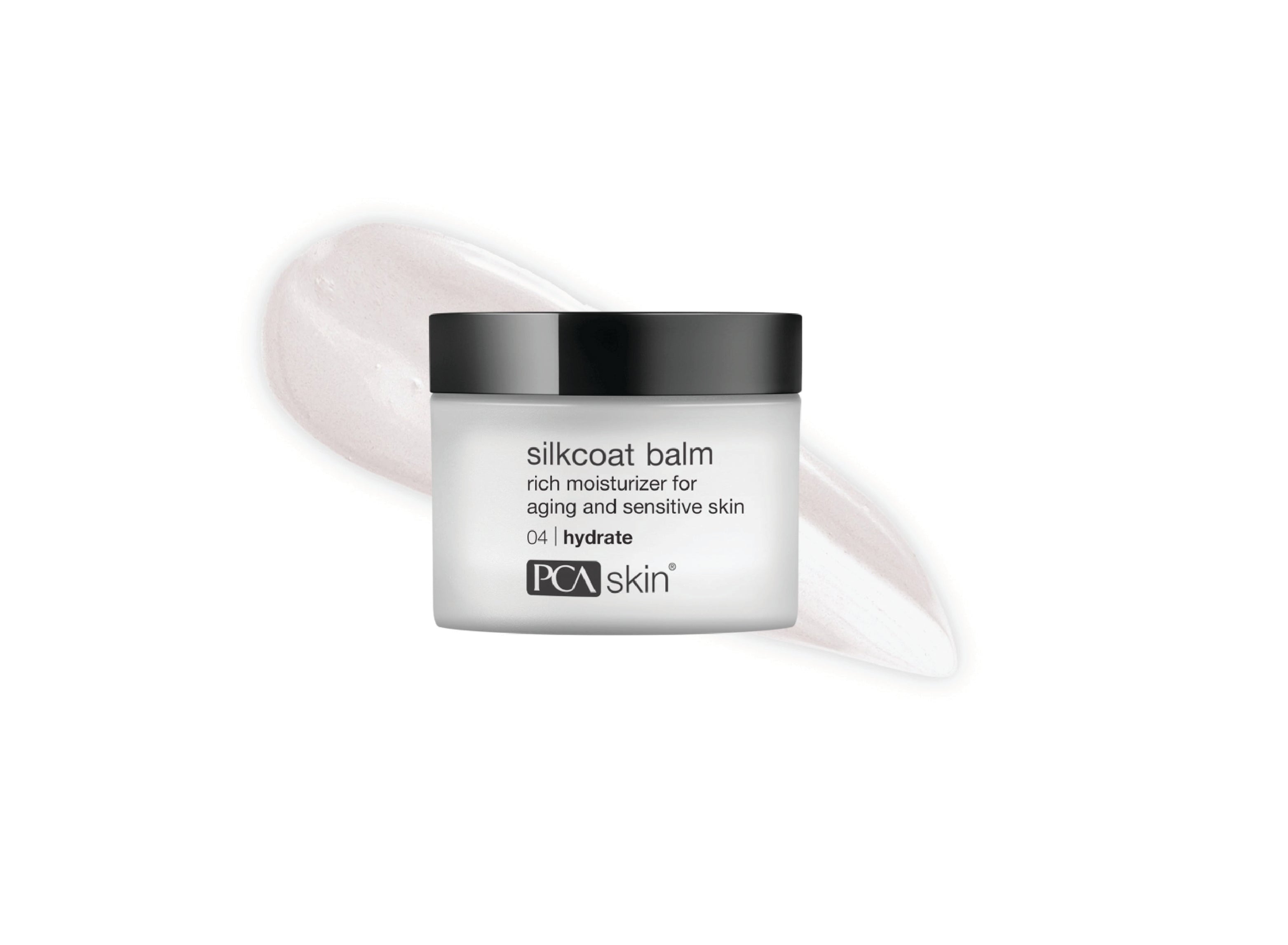 PCASkin Silkcoat balm on a white background