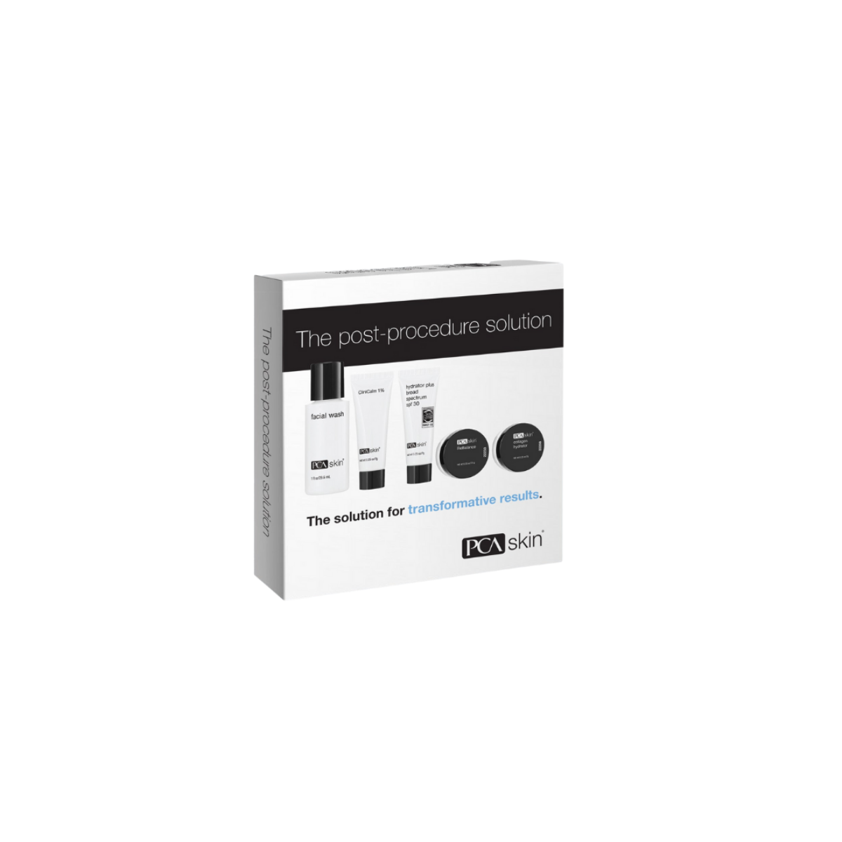 PCA Skin post-procedure solution packaging on a white background