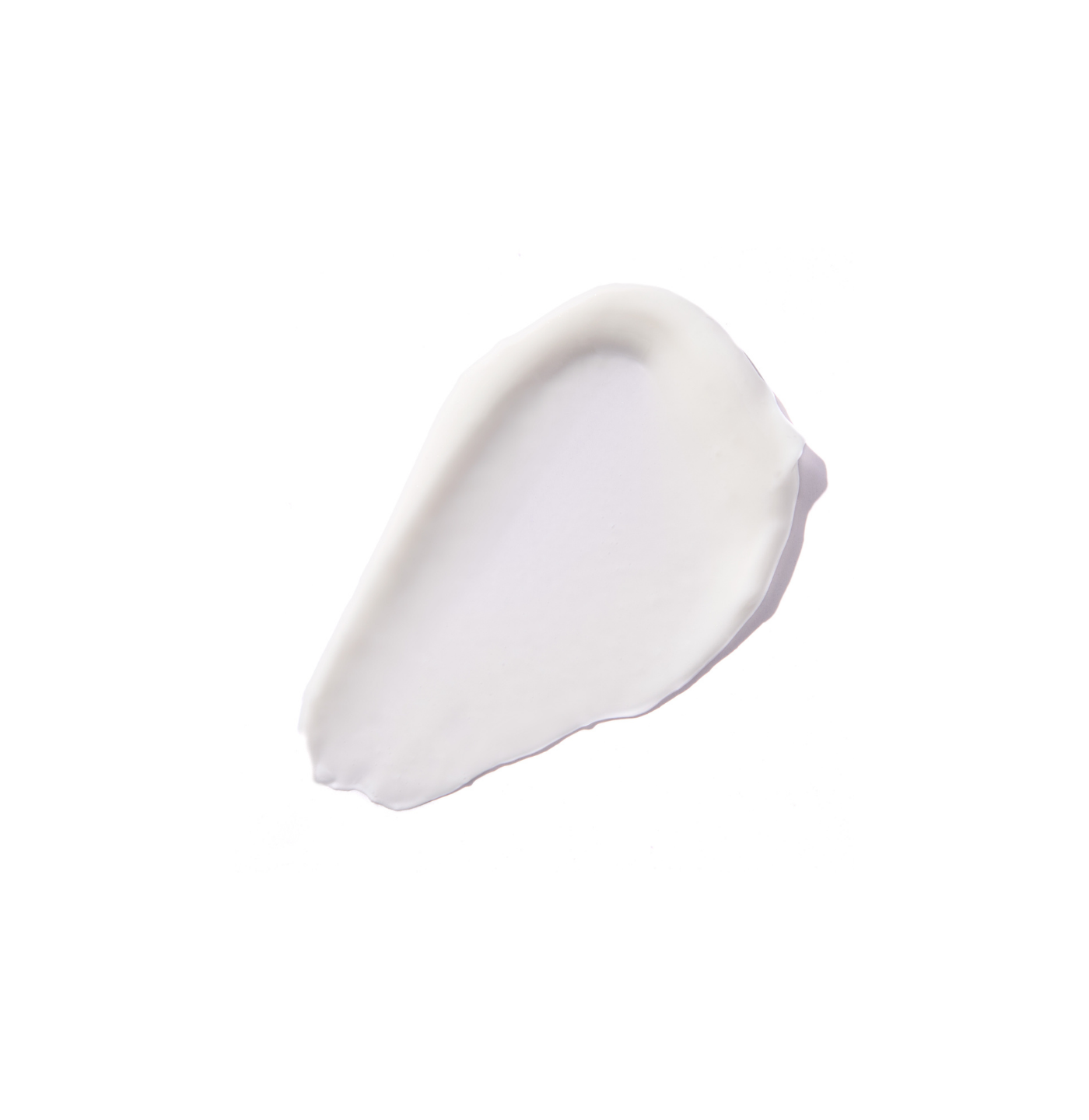 White ceramic swatch on a white background