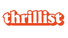 Red 'thrillist' logo on a white background