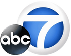 Logos of ABC and Channel 7 on a white background
